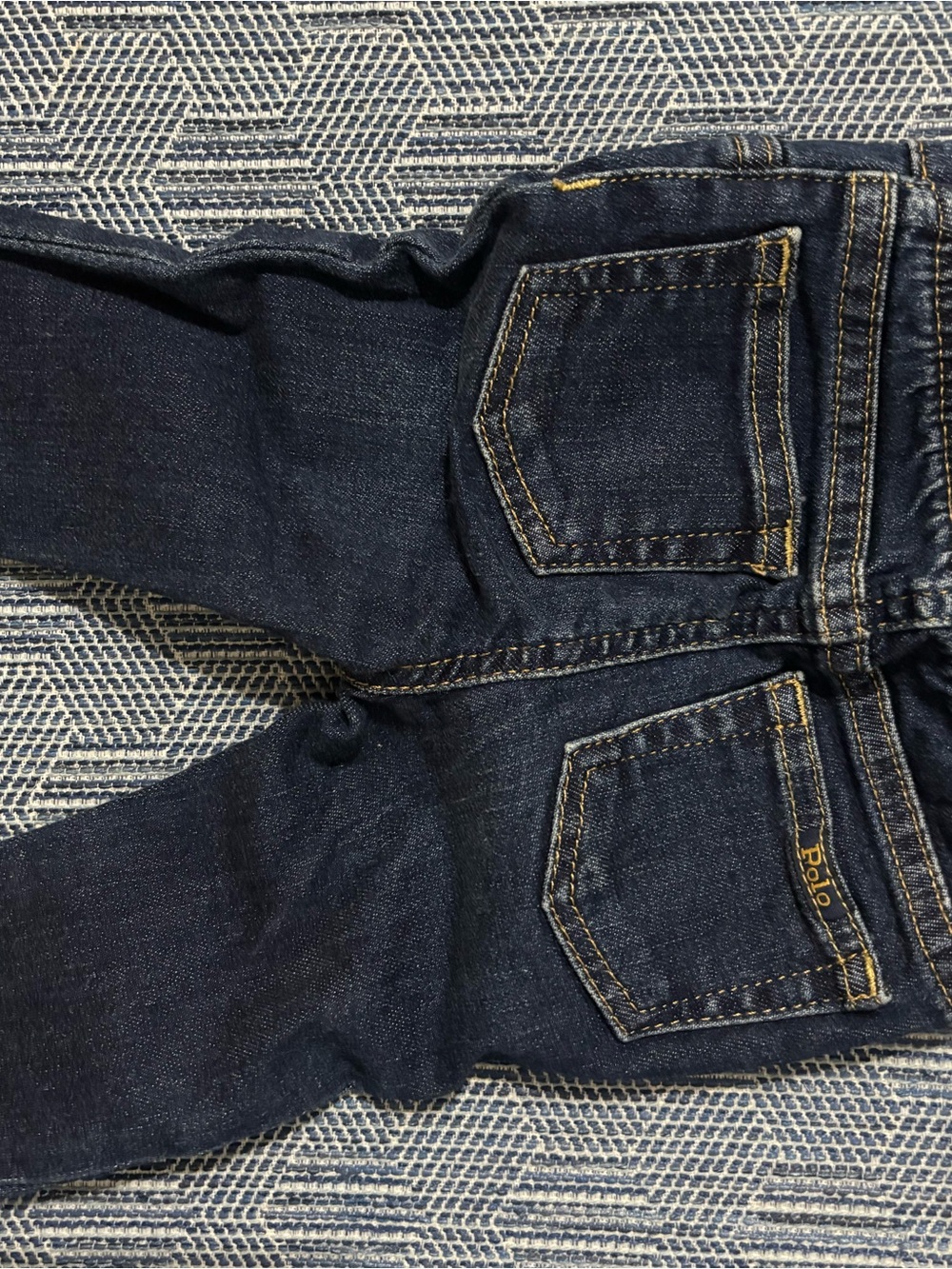 Polo by Ralph Lauren Dark Blue baby Jeans with Contrast Stitching